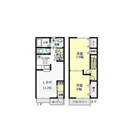 ツインリーフ Iの物件間取画像